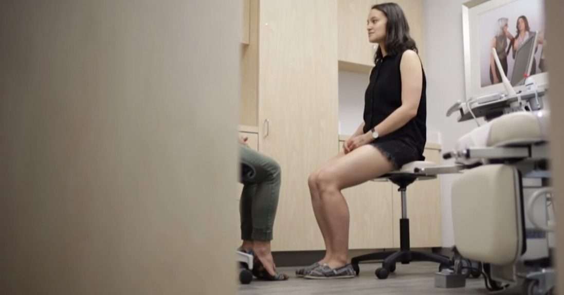 Woman at clinic